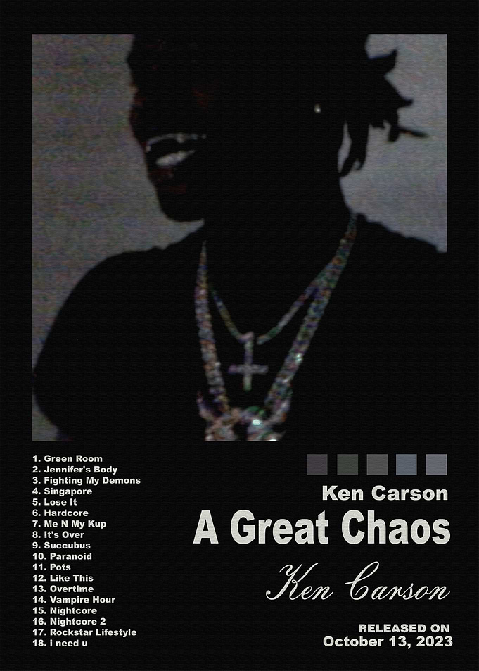 Ken Carson A Great Chaos Poster