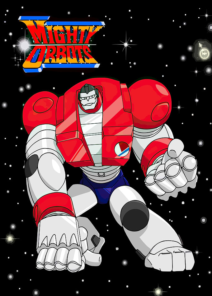 Mighty Orbots Robot Character Illustration