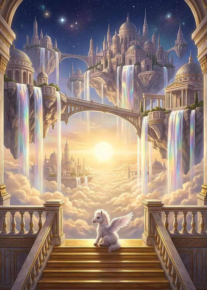 Baby Pegasus in Celestial Kingdom