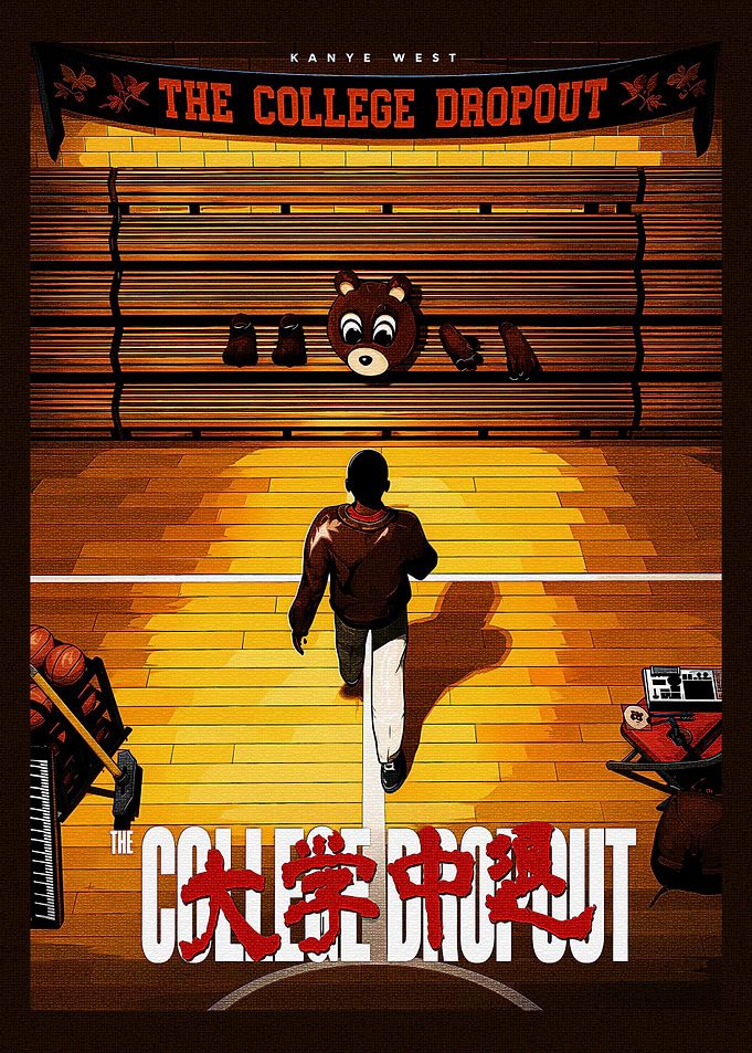 Kanye West The College Dropout Poster