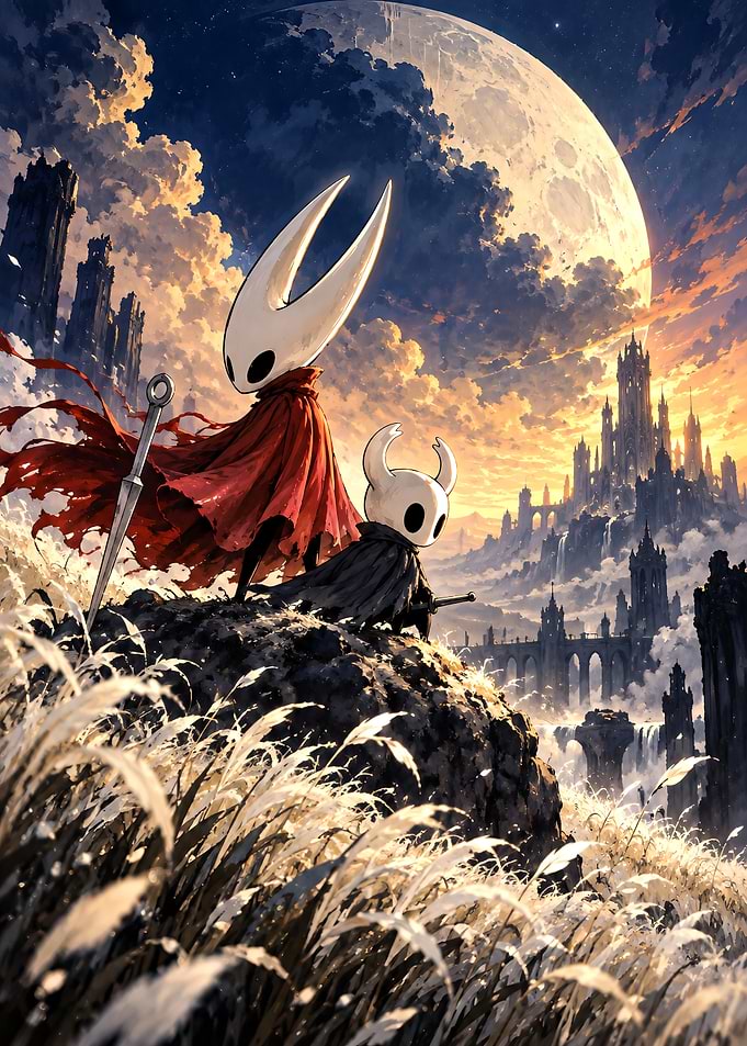 Hornet and The Knight Hollow Knight