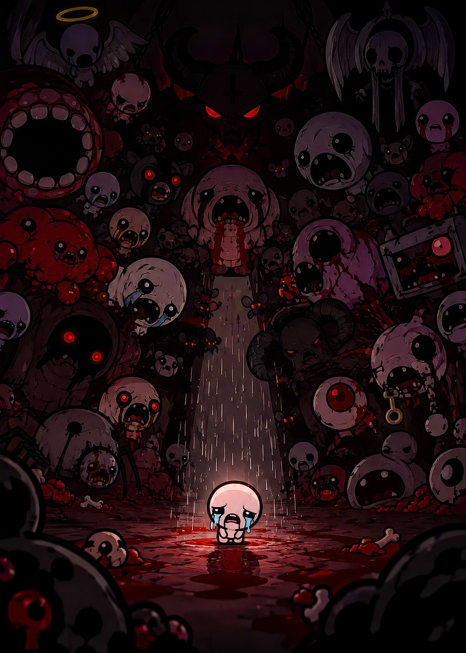 The Binding of Isaac Dark Illustration