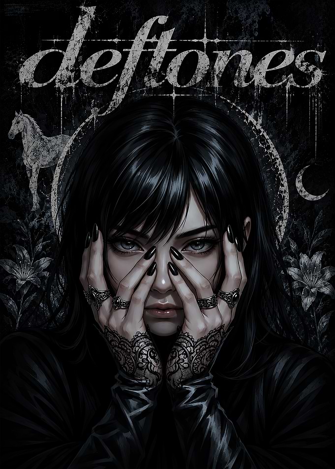 Deftones Goth Aesthetic Portrait
