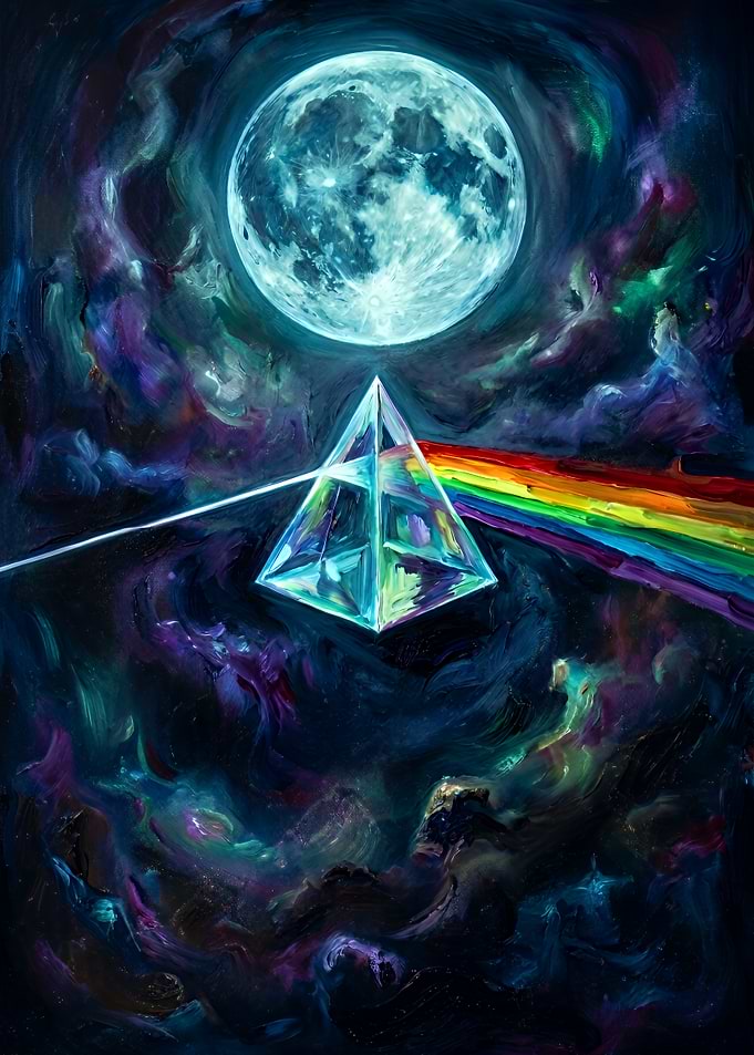 Pink Floyd Prism Moon Art