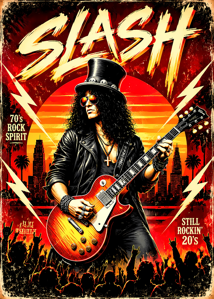 Slash Rock Legend Poster