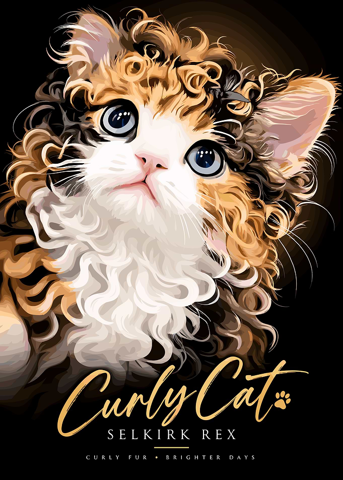 Selkirk Rex Curly Cat Portrait