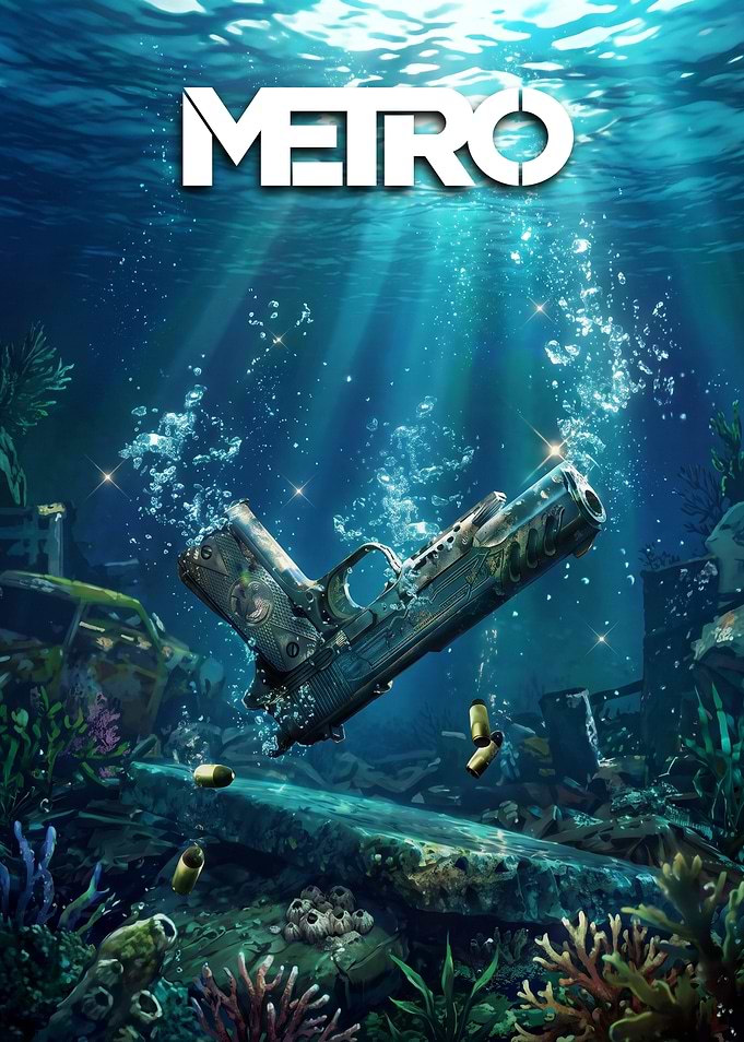 Metro Underwater Gun Poster
