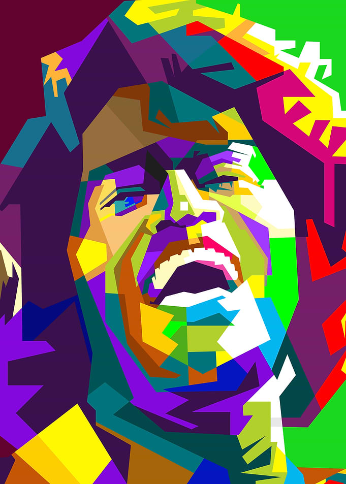 Classic Jazz Blues Singer Musician Pop Art