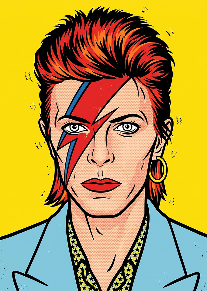 David Bowie Pop Art Portrait