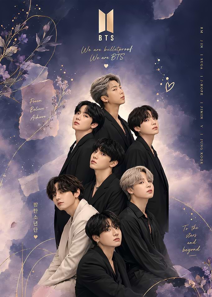 BTS Group Portrait Poster