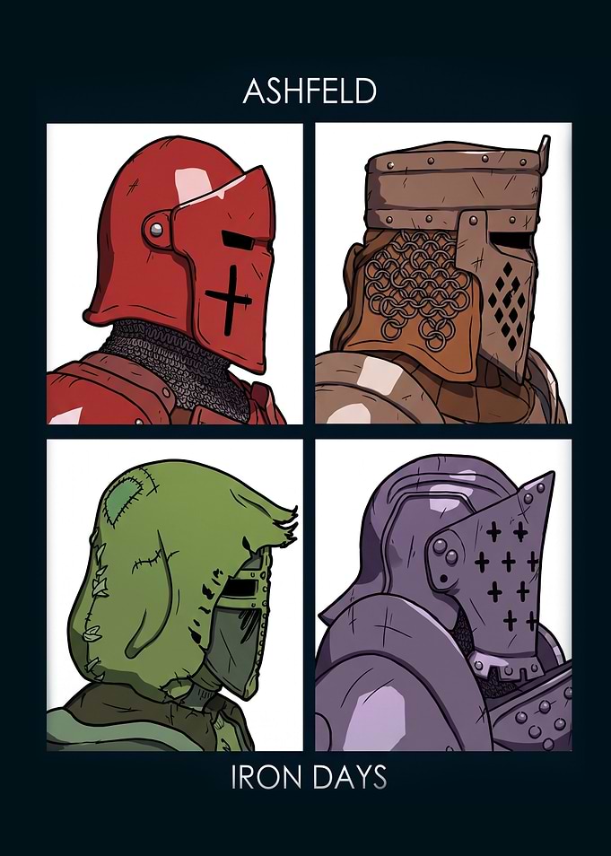 Ashfeld Iron Days Knight Helmet Art