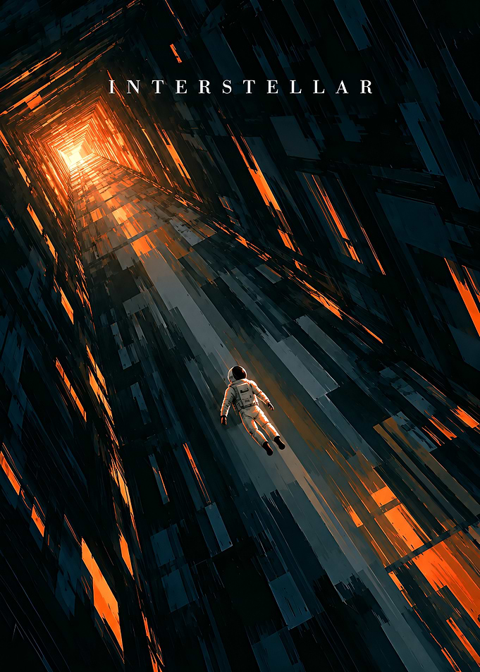 Interstellar Tesseract Astronaut Poster