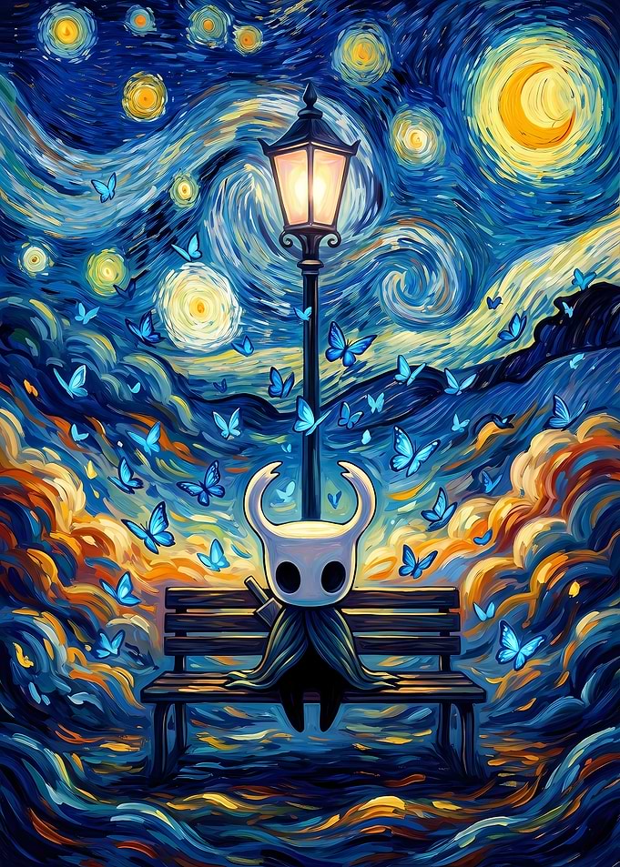 Hollow Knight Starry Night Mashup