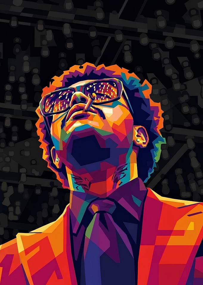 The Weeknd Pop Art Portrait