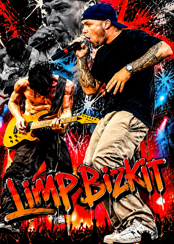 Limp Bizkit Band Concert Poster