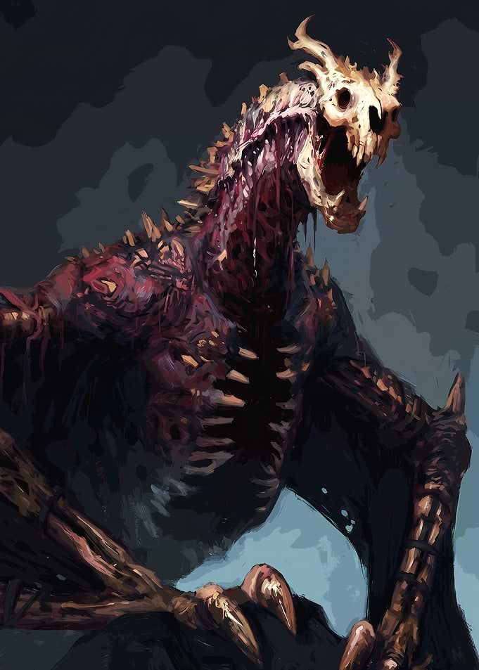 Undead Skeletal Dragon Creature