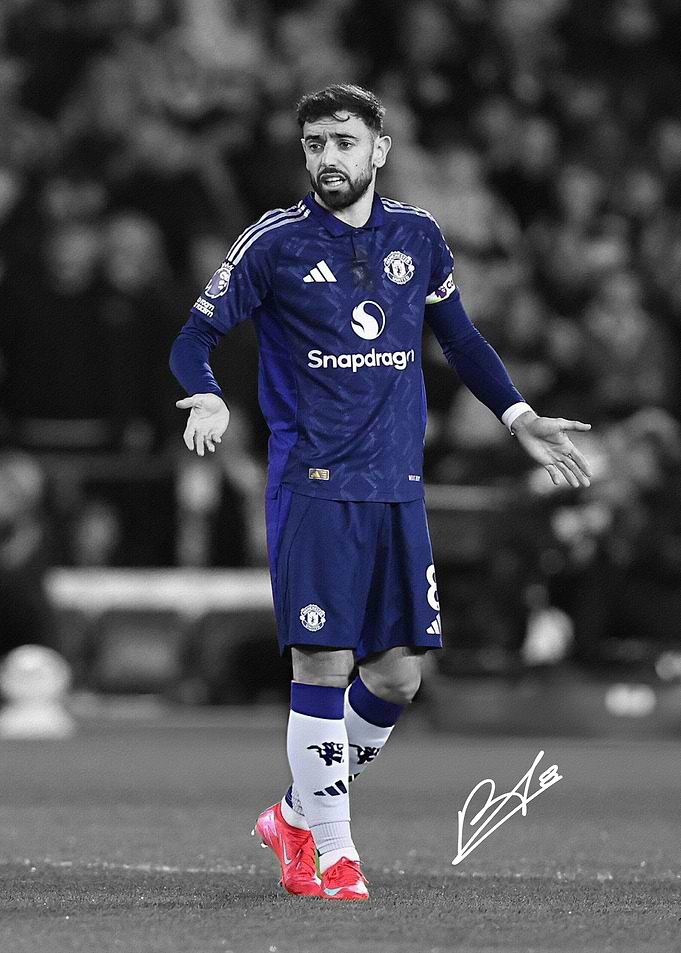Bruno Fernandes Manchester Poster