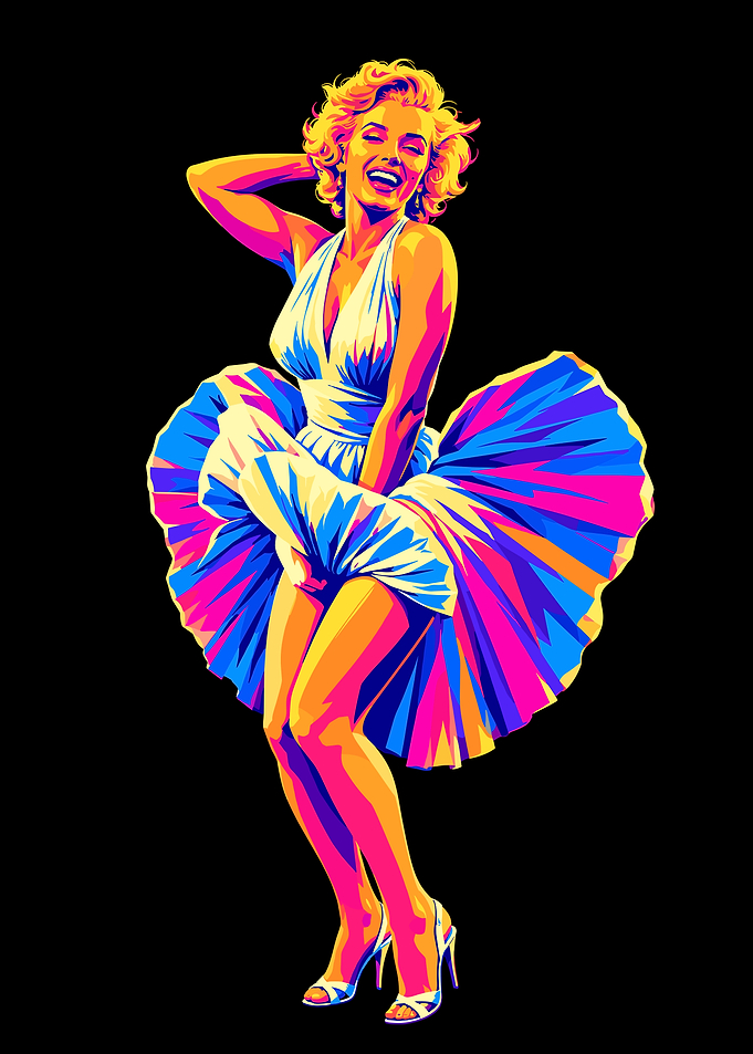 Pop Art Marilyn Monroe Illustration