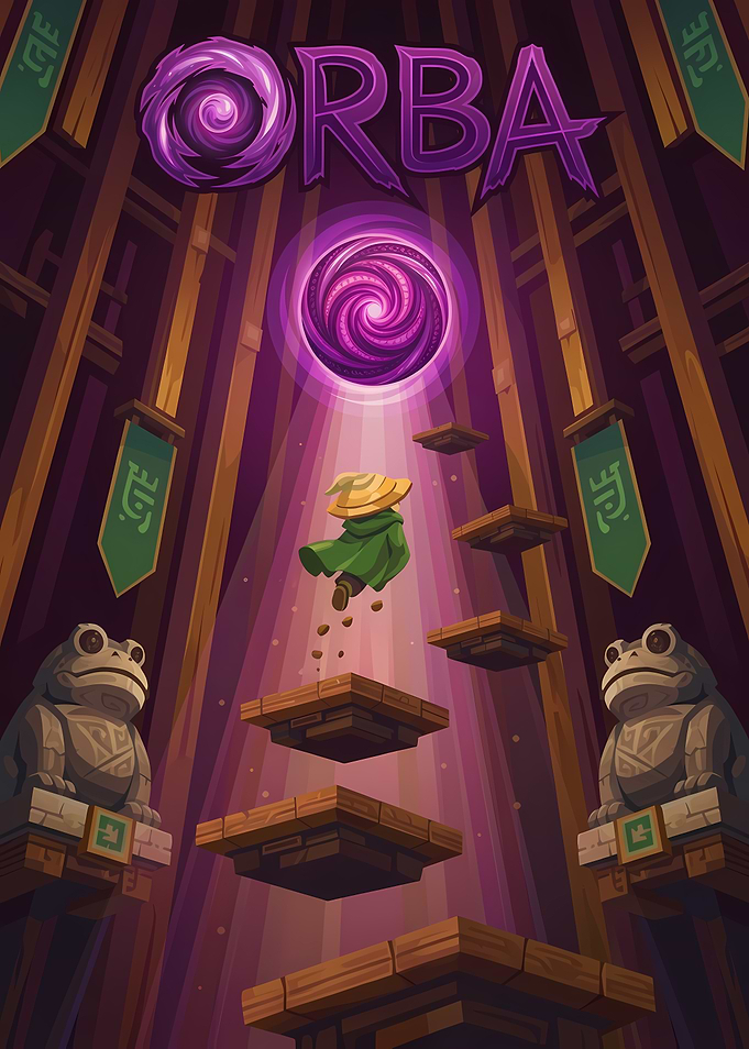 Orba Fantasy Platformer Game Poster