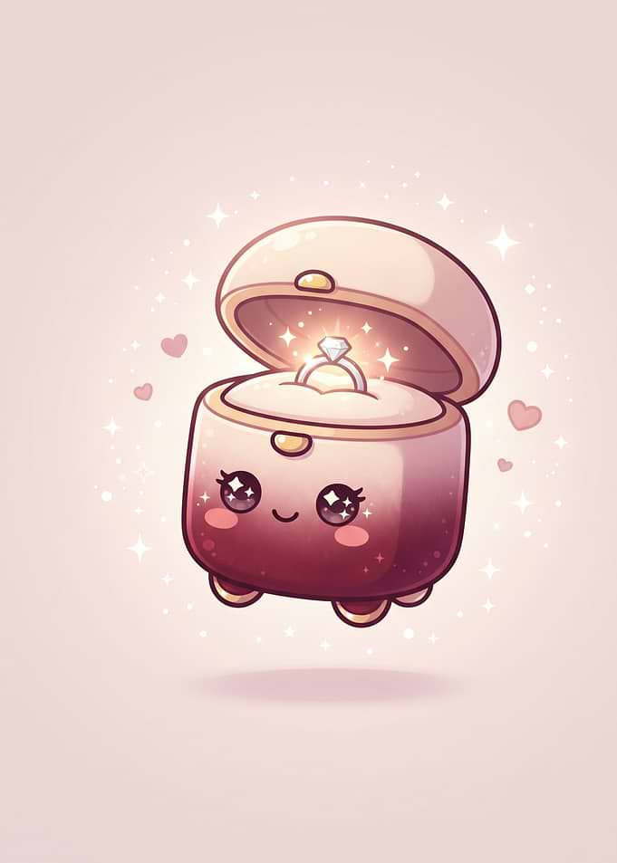 Cute Kawaii Engagement Ring Box