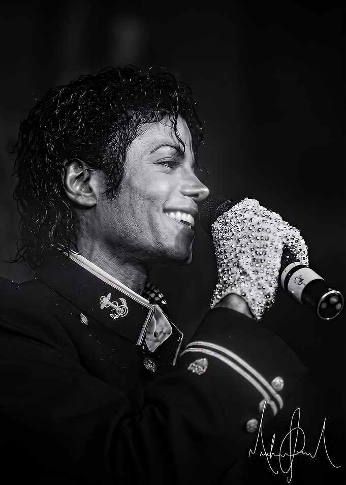 Michael Jackson Performing Portrait
