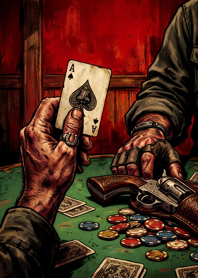 High Stakes Western Poker Game