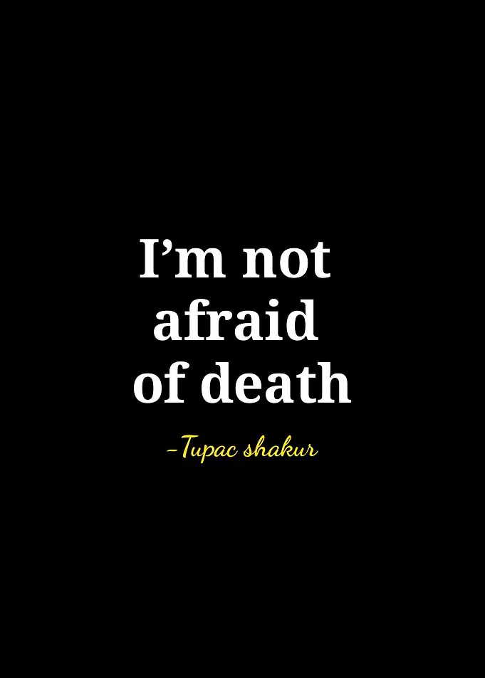 Tupac Shakur Inspirational Quote Poster