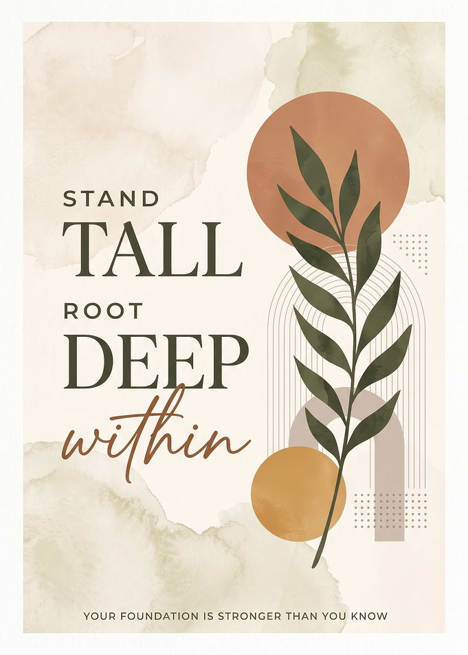 Stand Tall Root Deep Within Poster