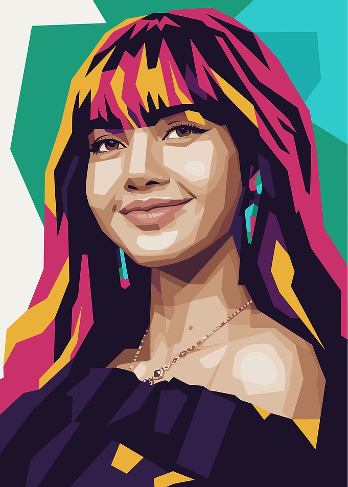 Lisa Blackpink Pop Art Portrait