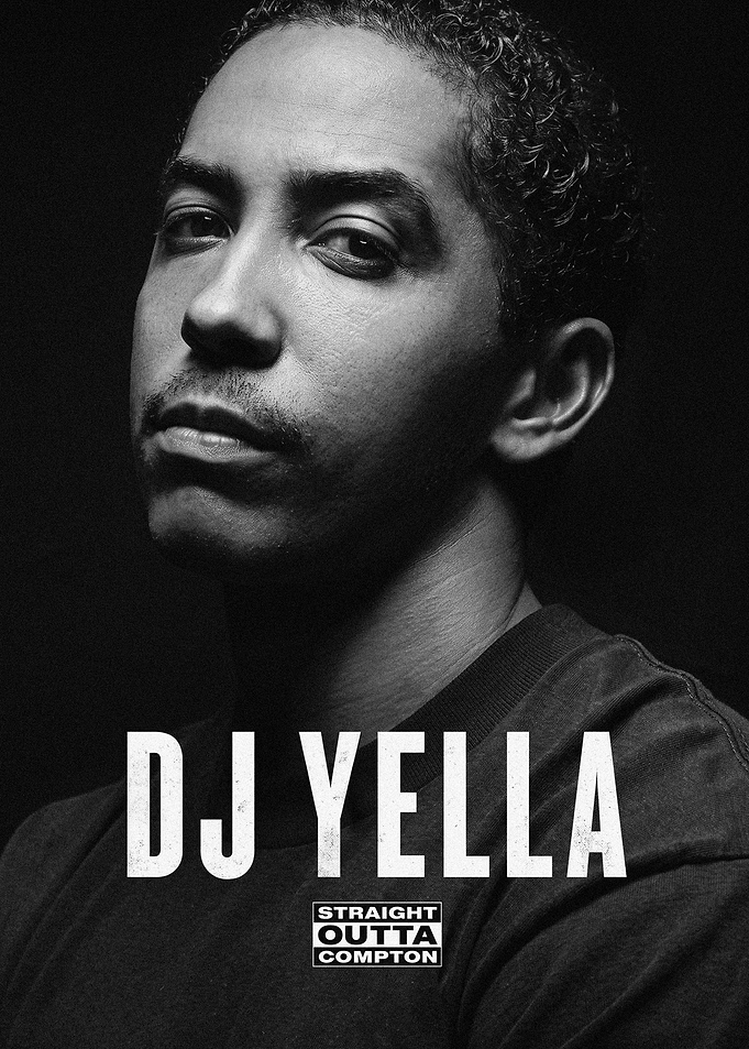 DJ Yella Black and White Portrait Poster