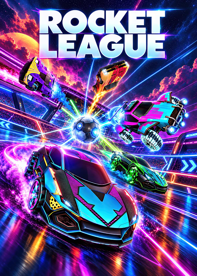 Rocket League Neon Action
