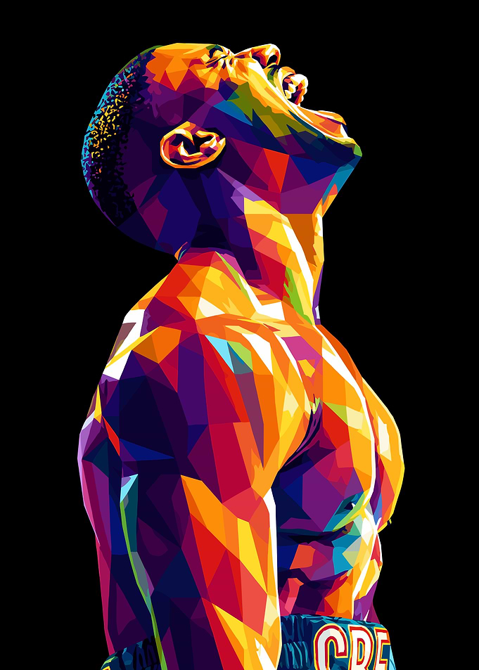 Adonis Creed Low Poly Portrait
