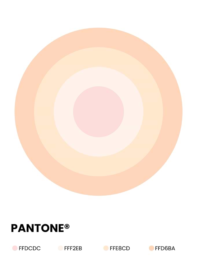 Pantone Pastel Color Palette Circle