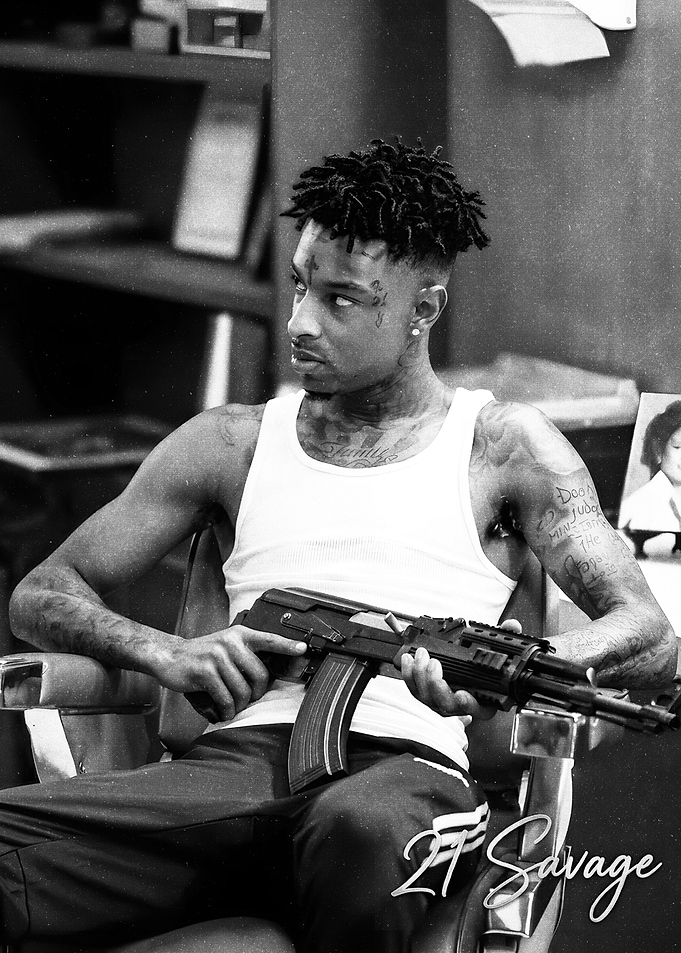 21 Savage Portrait art