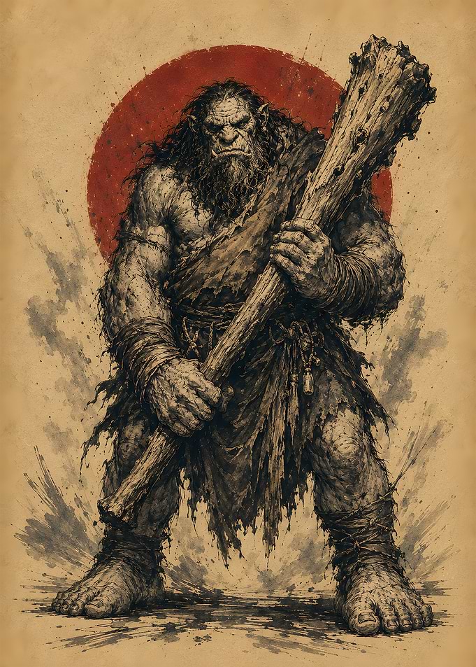 Ancient Ogre Club Warrior