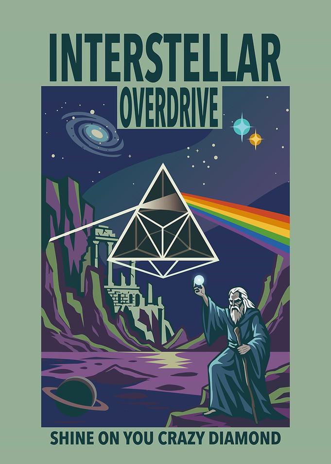 Pink Floyd Inspired Fantasy Art Poster