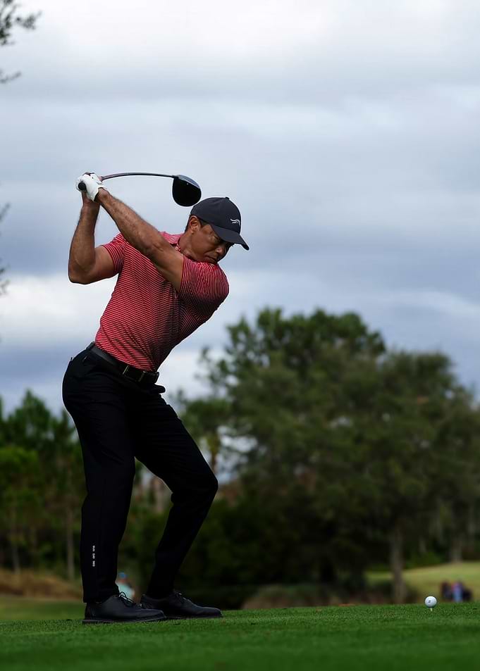 Tiger Woods Golf Swing Action Shot