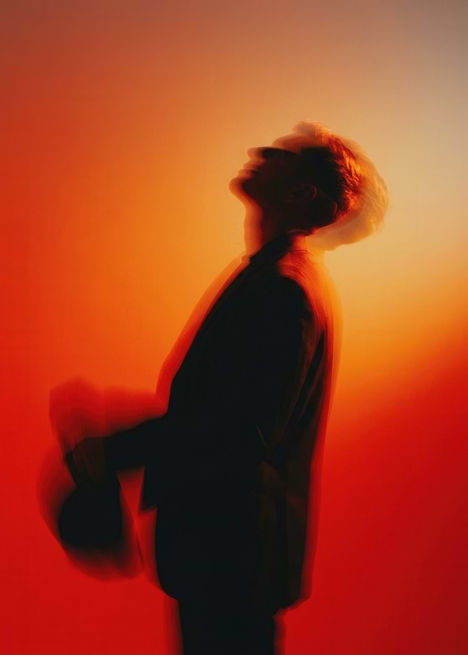 Abstract Motion Blur Silhouette Portrait