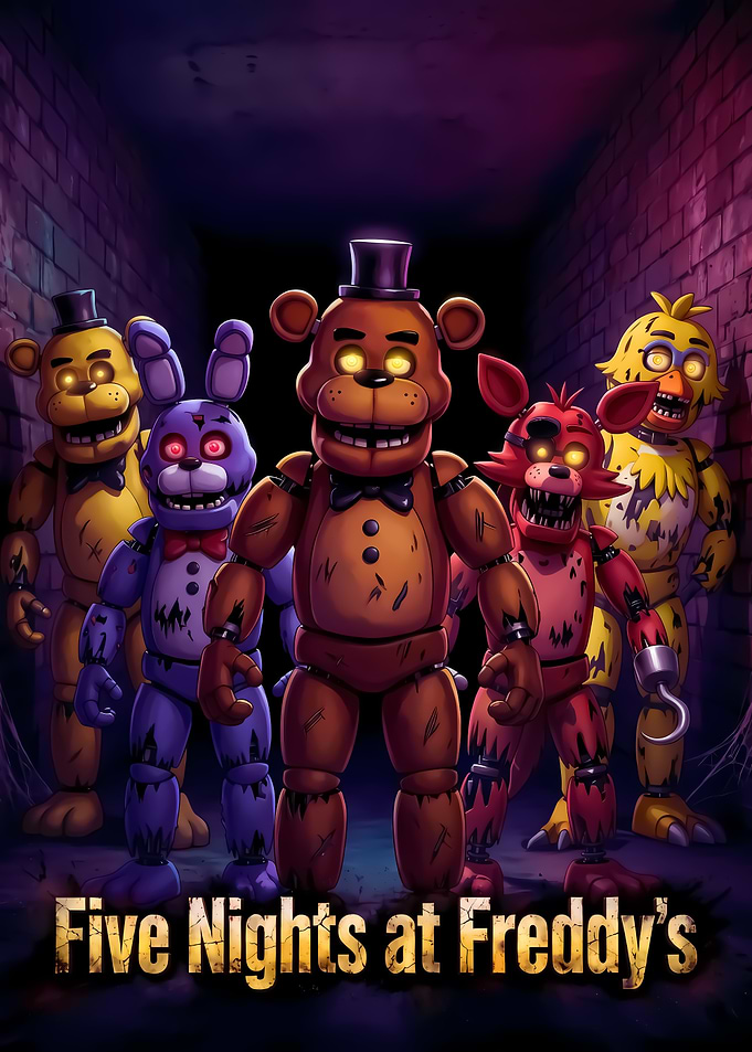 Five Nights at Freddy's Animatronic Poster