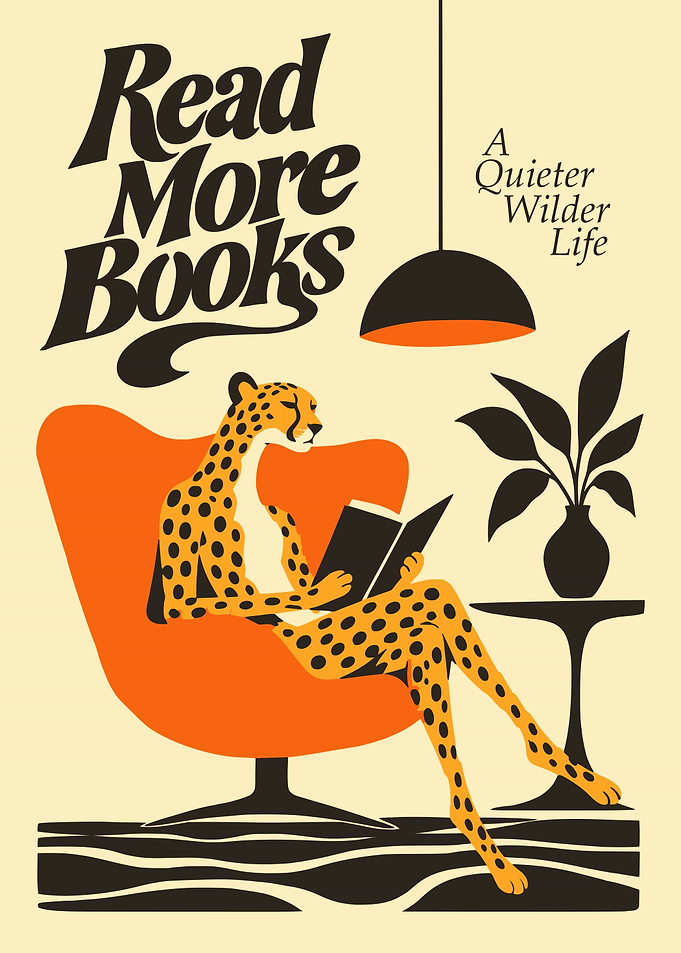 Read More Books Cheetah Illustration