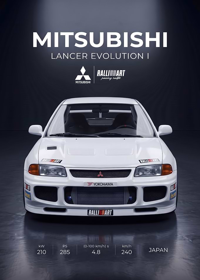 Mitsubishi Lancer Evolution I Poster