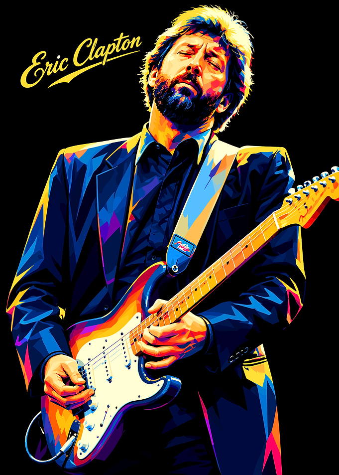 Eric Clapton Pop Art Portrait