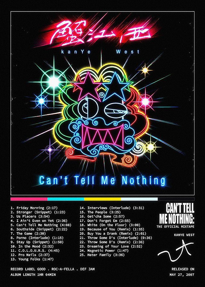 Kanye West Can't Tell Me Nothing Mixtape