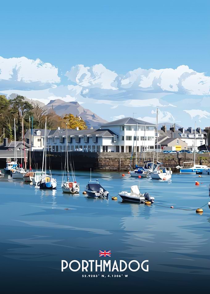 Porthmadog Harbor Travel Poster