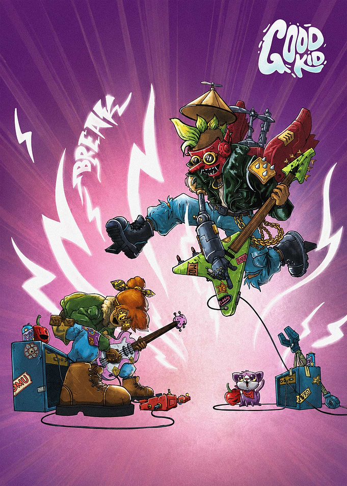 Good Kid Band Illustration