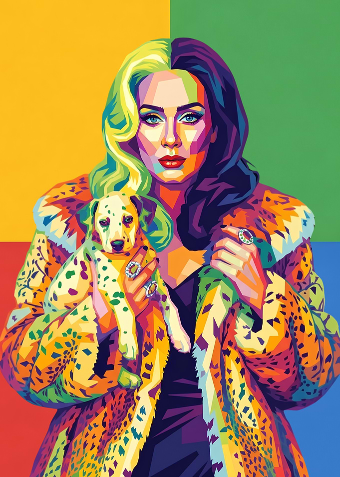 Pop Art Portrait of Adele
