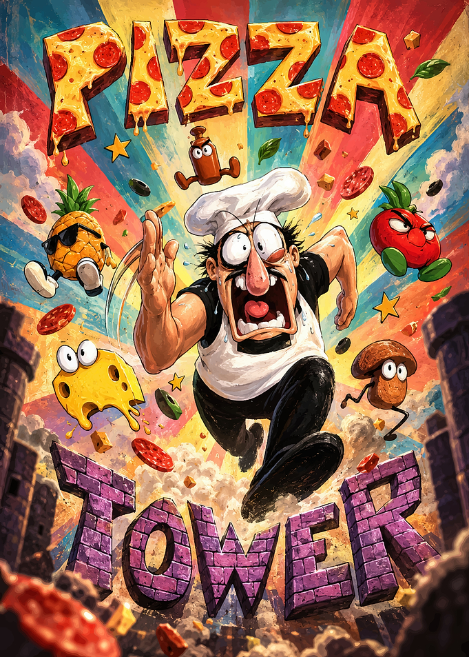 Pizza Tower Video Game Poster