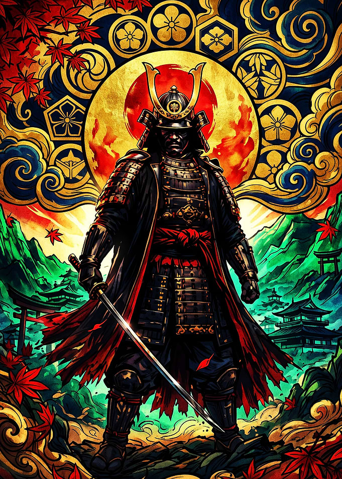 Majestic Samurai Warrior with Katana