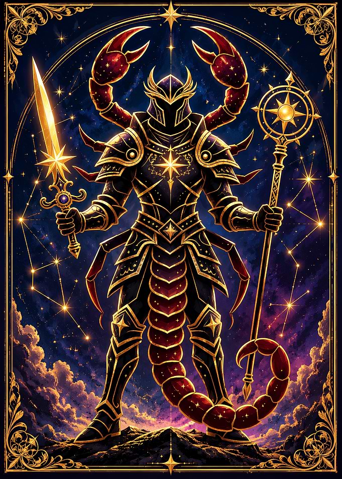 Scorpio Zodiac Warrior Knight