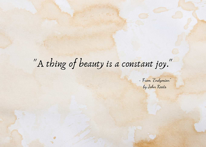 John Keats Quote Wall Art